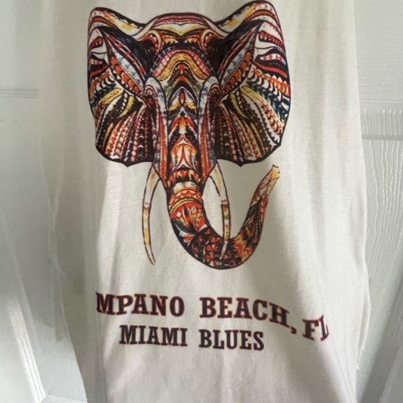 Pompano Beach Ladies Cream Beach Tank Top - Picture 6 of 9
